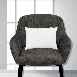 Basic White Plain solid colour 11x16 Accent Pillow