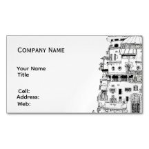 Basic white Template Business Card construction