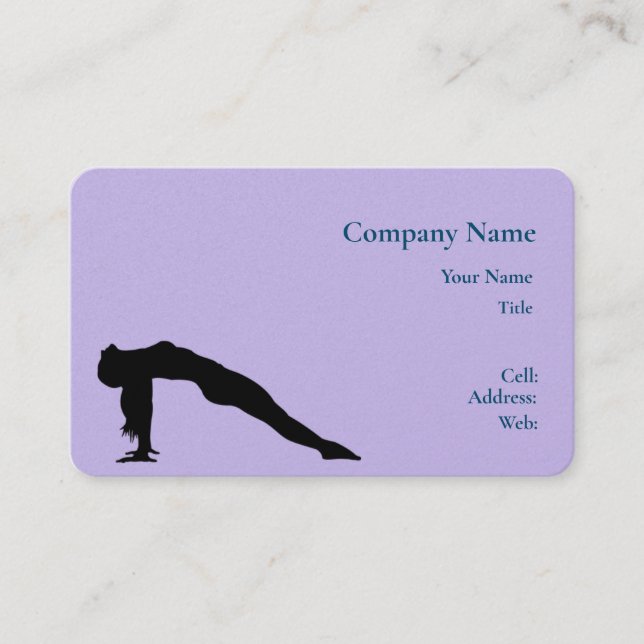 Basic white Template Business Card  strech (Front)