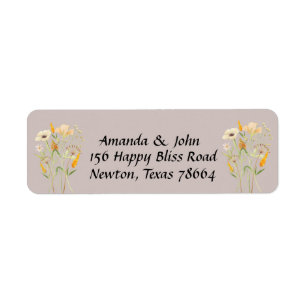 Basic Wildflower Mailing Address Return