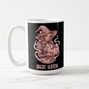 Basic Witch Coquette Vintage Pink Pumpkin Coffee Mug