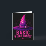 Basic witch energy halloween graphic design funny card<br><div class="desc">Basic witch energy halloween graphic design funny cute</div>