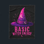 Basic witch energy halloween graphic design funny fleece blanket<br><div class="desc">Basic witch energy halloween graphic design funny cute</div>