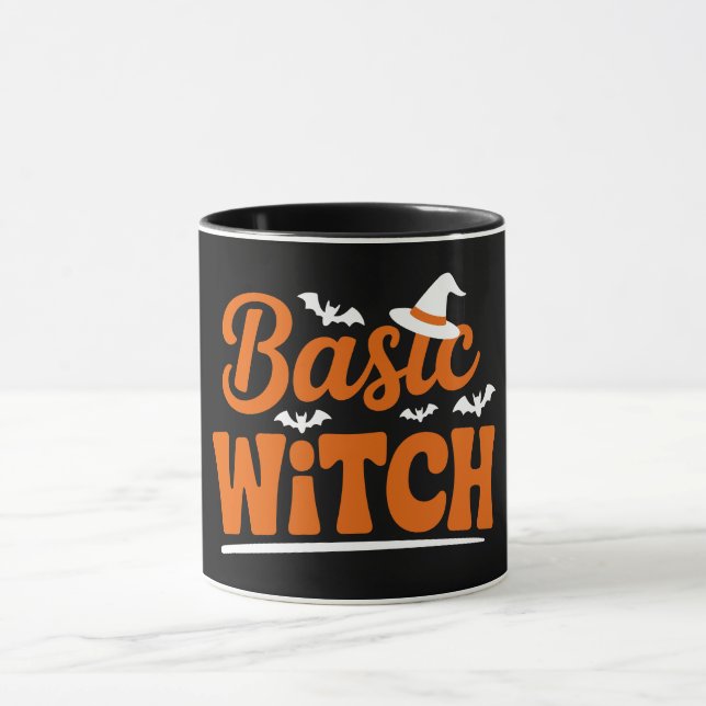 Basic Witch Funny Halloween Mug (Center)