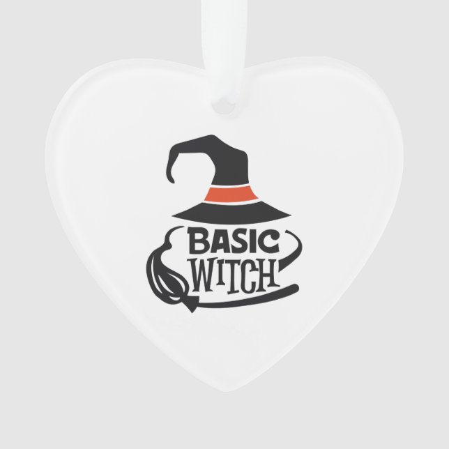 Basic Witch - Halloween Ornament (Front)