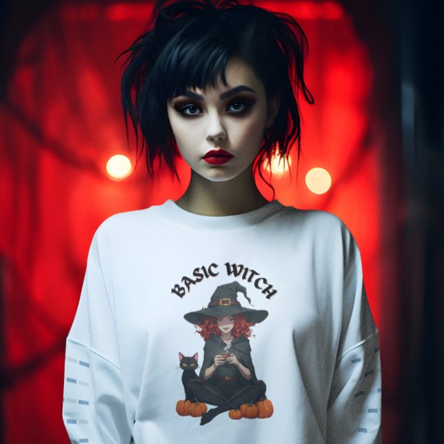 Basic Witch Halloween Sweatshirt (Creator Uploaded)