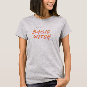 Basic Witch Halloween T-Shirt Funny Spooky Tee