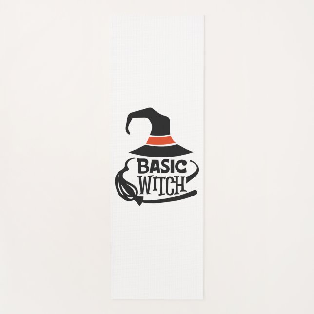 Basic Witch - Halloween Yoga Mat (Front)
