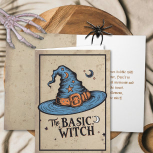 Basic Witch Hat Vintage Halloween Greeting Card