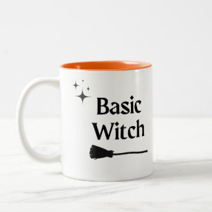 Basic Witch Modern Halloween Two-Tone Coffee Mug