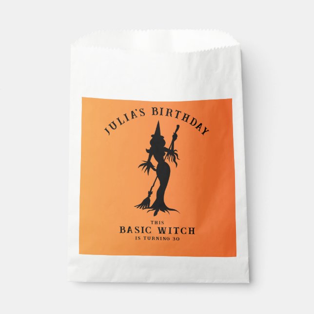 Basic Witch Modern Women Halloween  Favour Bag (Front)
