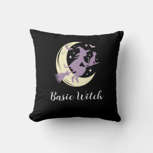 Basic Witch Pastel Custom Halloween Throw Pillow