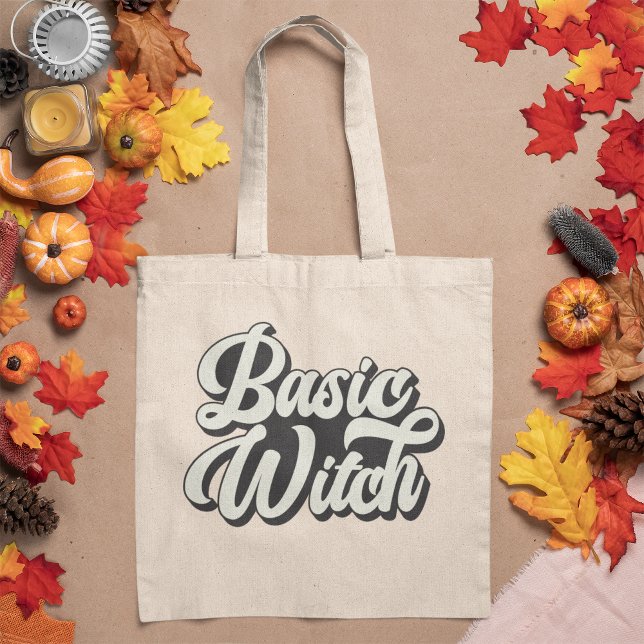 Basic Witch Retro Style Customizable Tote Bag (Creator Uploaded)