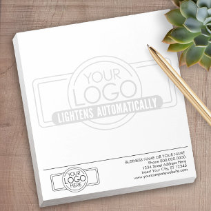 Basic with Business Logo Watermark in Background Notepad