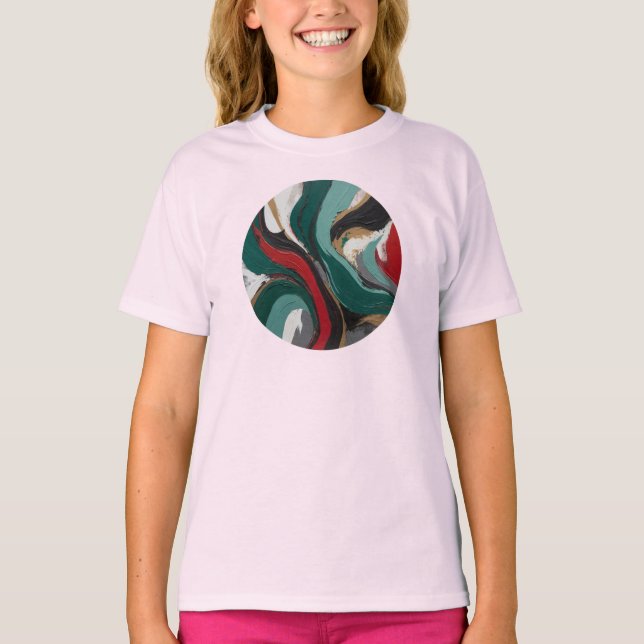 Basic Young Women's Shirt Art Expression-3 (Front)