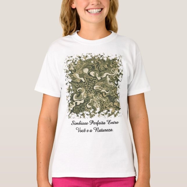 Basic Youth Shirt Organic-1 Camouflage (Front)