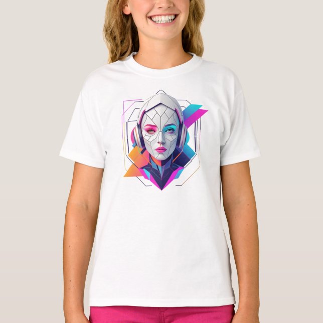 Basic Youth Women's Shirt Human Tech (Front)