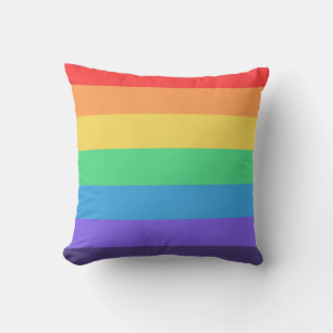 Basically Rainbow  Throw Pillow