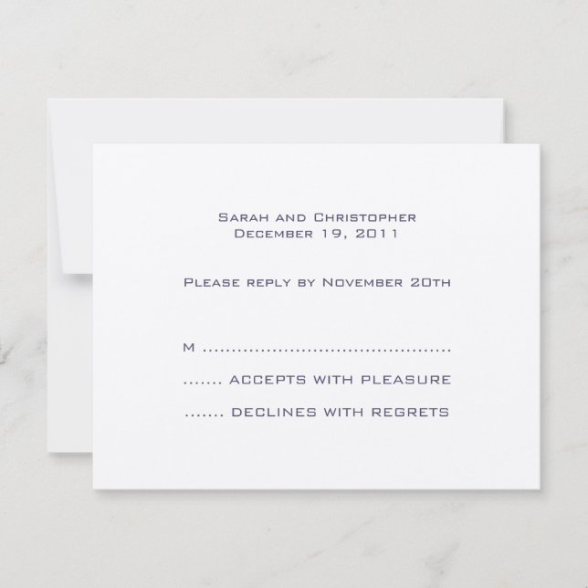 Basics :: Night Blue :: Response Card (Front)