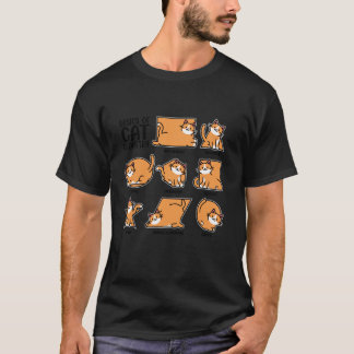 Basics Of Cat Geometry, Math Teacher, Funny Cat Lo T-Shirt