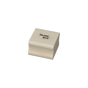 Basics Thank You Cards Rubber Stamp
