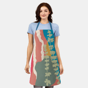 Basil Abstract Artistic Modern Color Blocks   Apron