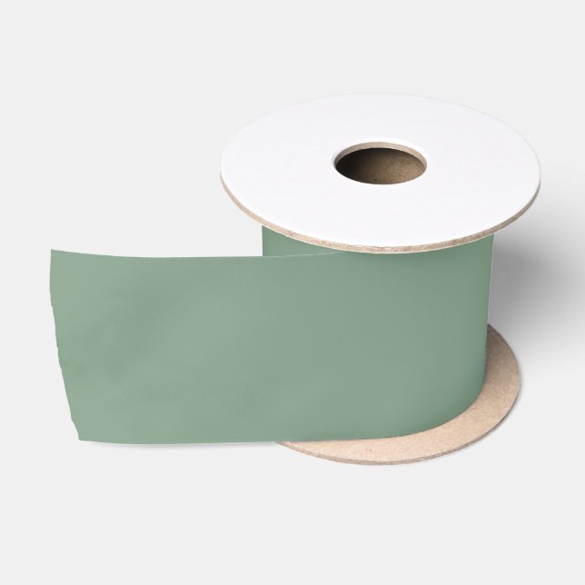 Basil Coloured Wedding Invitation Satin Ribbon (Spool)