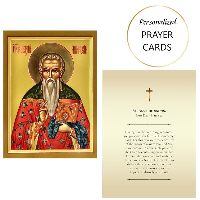 Basil d'Ancyra Carte de prière chrétienne orthodox (Créateur téléchargé)