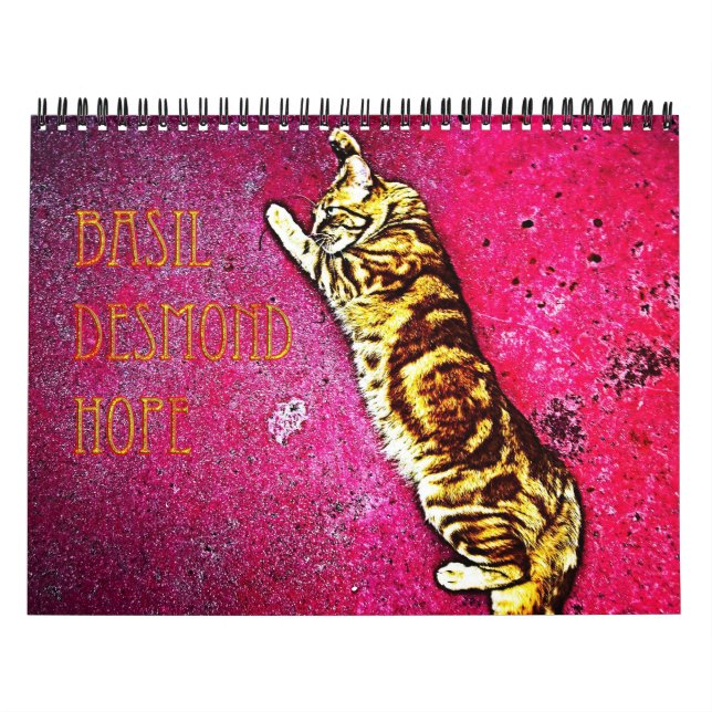 Basil Ginger Chat Calendrier personnalisé 2023 (Protection)
