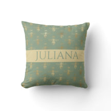 Basil Green and Gold Queen Bee Personalized