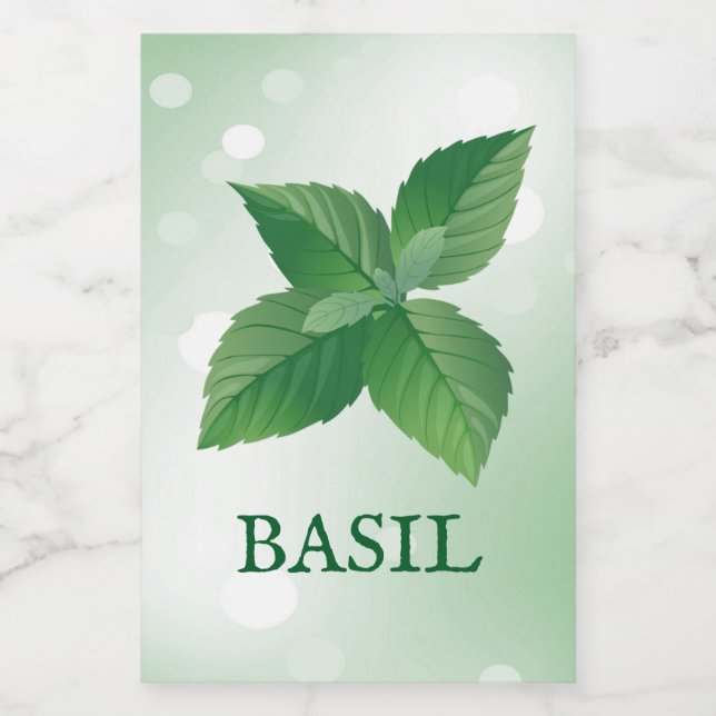 Basil Herbs Label (Single Label)