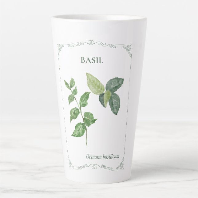 Basil Latte Mug (Front)