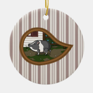 Basil the Pig Ornament