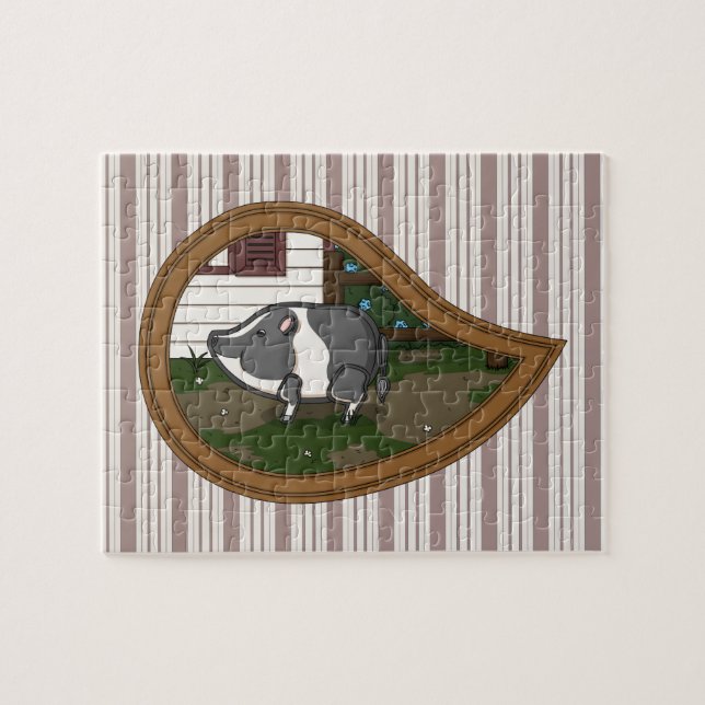 Basil the Pig Puzzle (Horizontal)