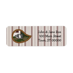 Basil the Pig Return Address Label