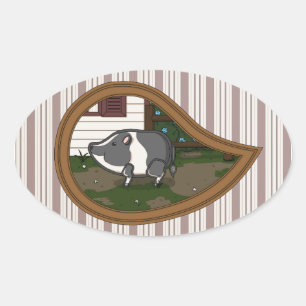 Basil the Pig Sticker