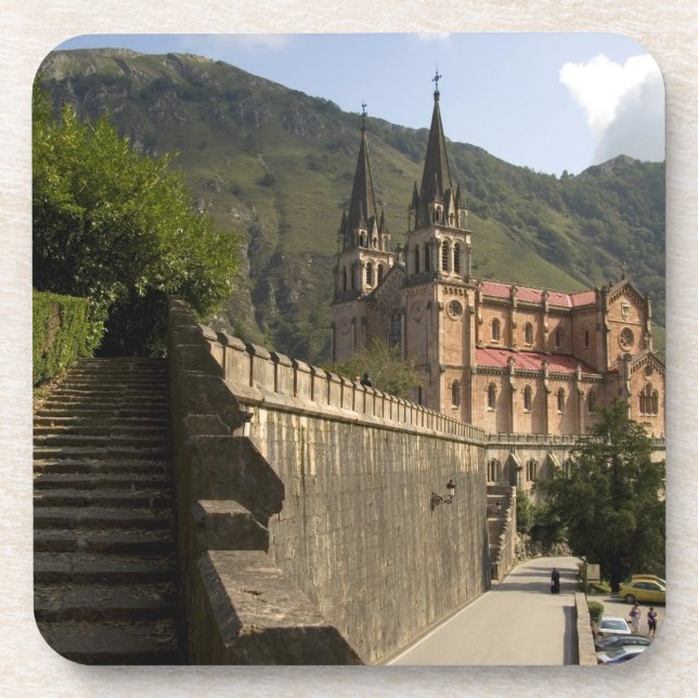 Basilica de Covadonga, northwestern Spain. Coaster (Front)