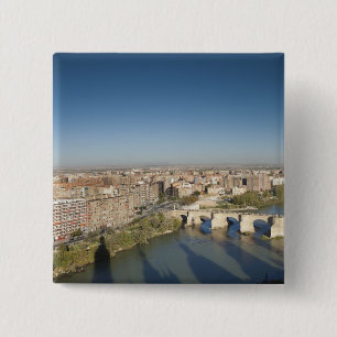 Basilica de Nuestra Senora del Pilar 2 Inch Square Button