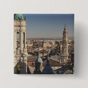 Basilica de Nuestra Senora del Pilar 3 2 Inch Square Button
