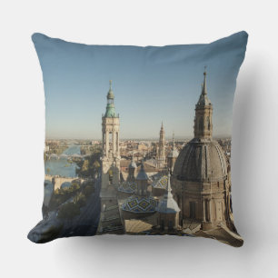 Basilica de Nuestra Senora del Pilar Throw Pillow