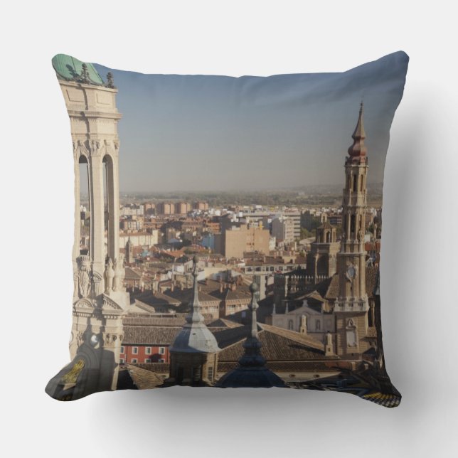 Basilica de Nuestra Senora del Pilar Throw Pillow (Front)