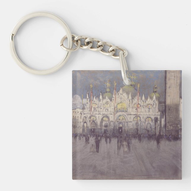 Basilica Of Saint Mark Byzantine Architecture Art Keychain (Front)