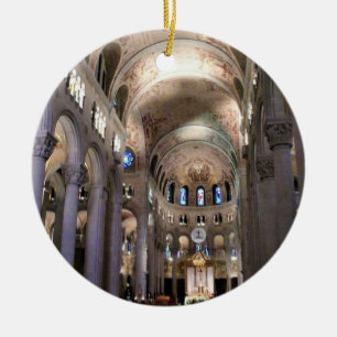 Basilica of Sainte Anne de Beaupre, Quebec, Canada Ceramic Ornament