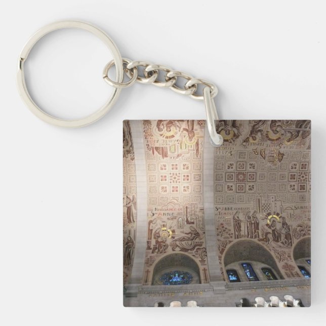 Basilica of Sainte Anne de Beaupre, Quebec, Canada Keychain (Front)
