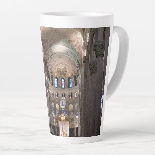 Basilica of Sainte Anne de Beaupre, Quebec, Canada Latte Mug (Right Angle)
