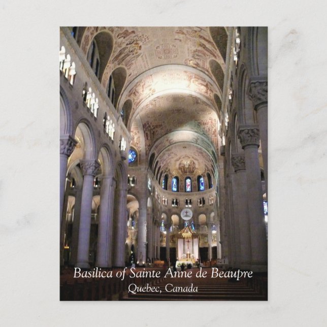 Basilica of Sainte Anne de Beaupre, Quebec, Canada Postcard (Front)