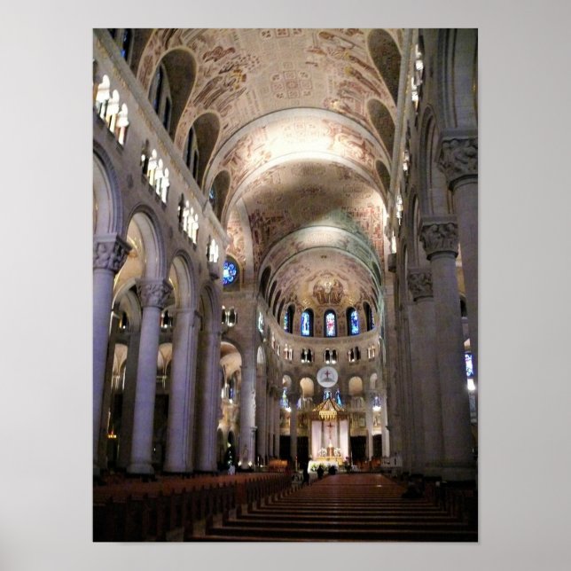 Basilica of Sainte Anne de Beaupre, Quebec, Canada Poster (Front)
