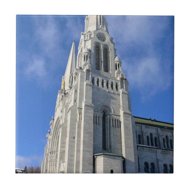 Basilica of Sainte Anne de Beaupre, Quebec, Canada Tile (Front)