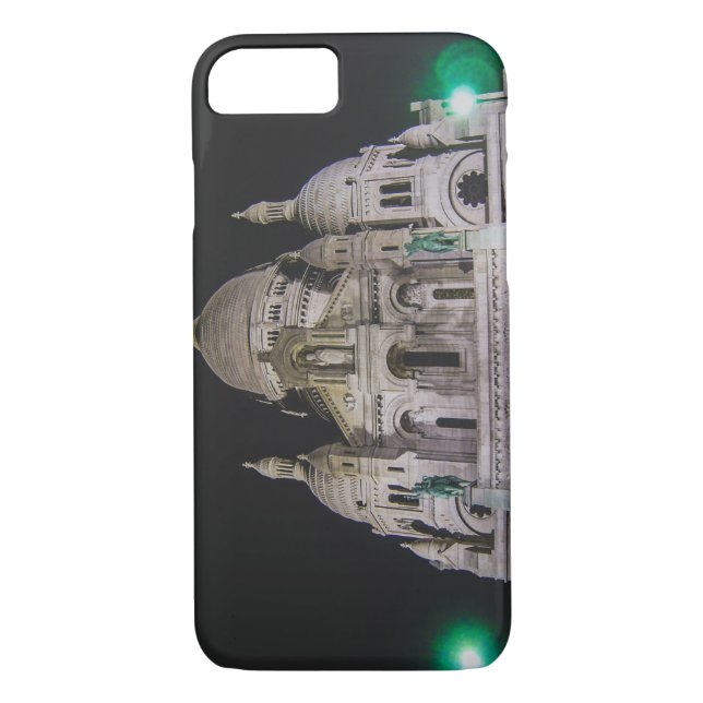 Basilica of the Sacré Cœur, Paris at night Case-Mate iPhone Case (Back)