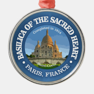 Basilica of the Sacred Heart Metal Ornament